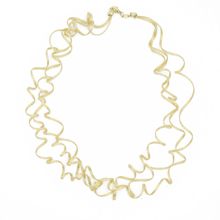 Waves Necklace in Yellow Gold