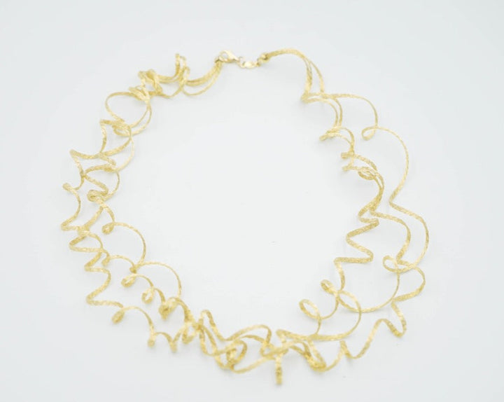 Waves Necklace in Yellow Gold