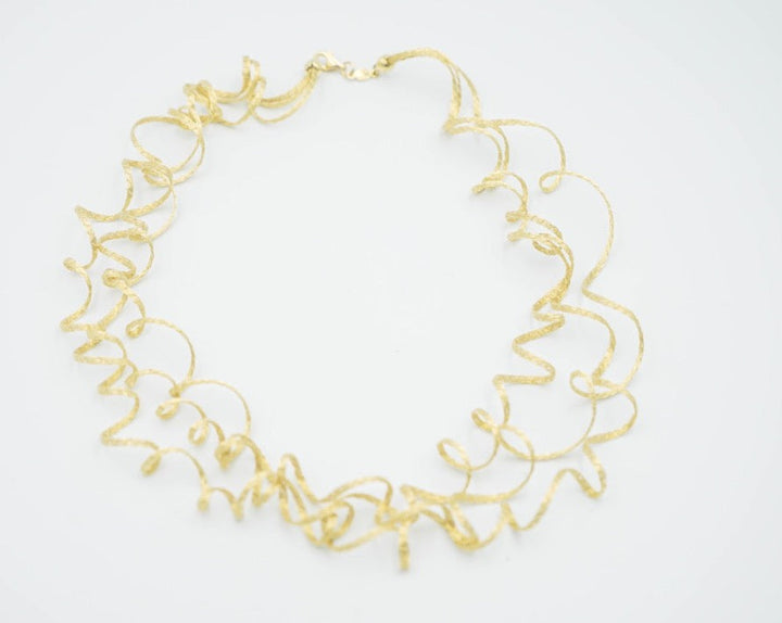 Waves Necklace in Yellow Gold