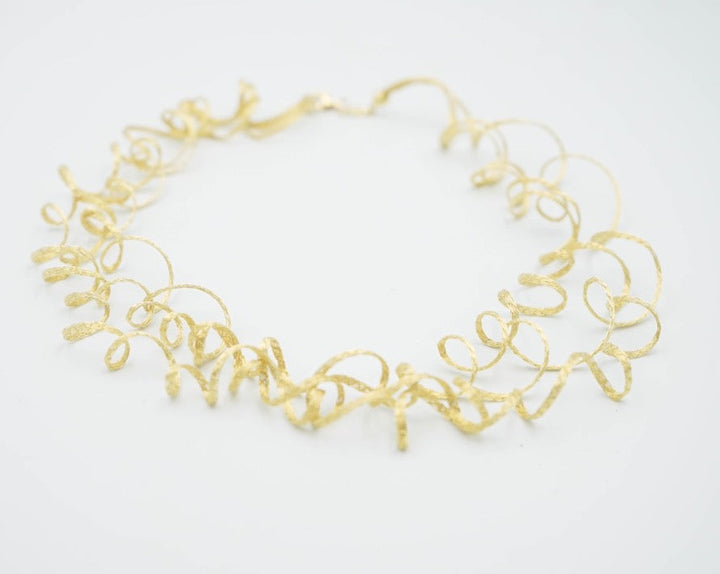 Waves Necklace in Yellow Gold