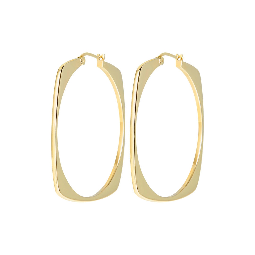 Breil New Tetra IP Gold Silver earrings