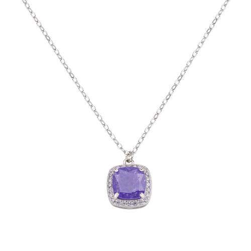 Amen Necklace With Purple Ckeek Stone