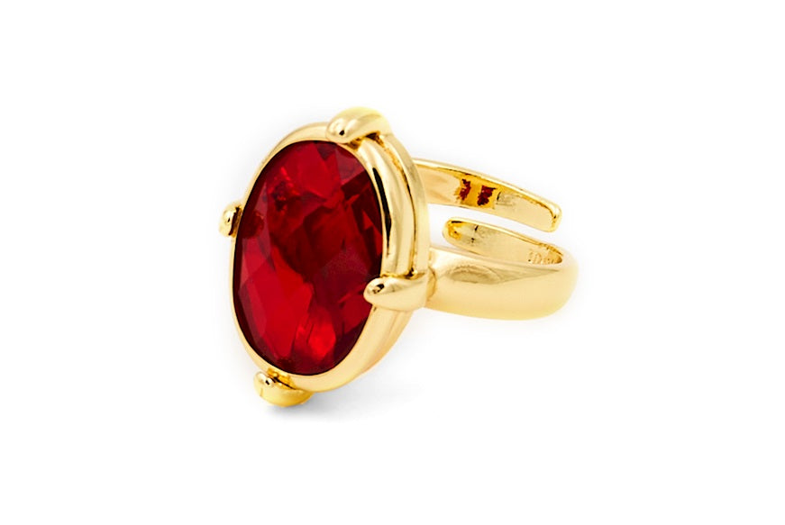 UnoAerre Jaipur Ring with Colored Stone