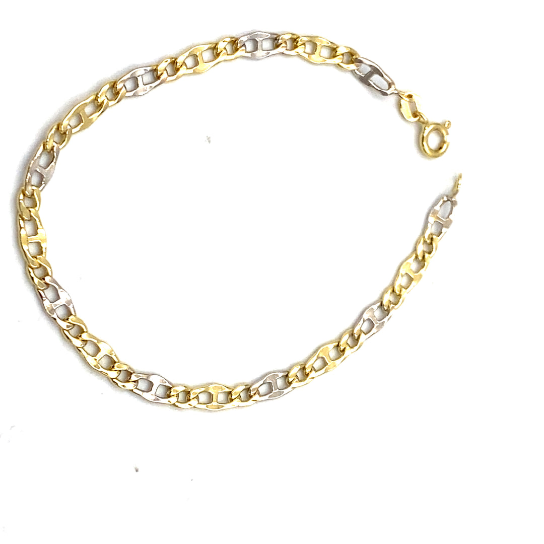 bracciale siciliano gioielli oro bicolore