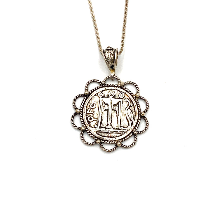 collezione tesoro di hera gold art pendente con catenina in argento - siciliano gioielli 