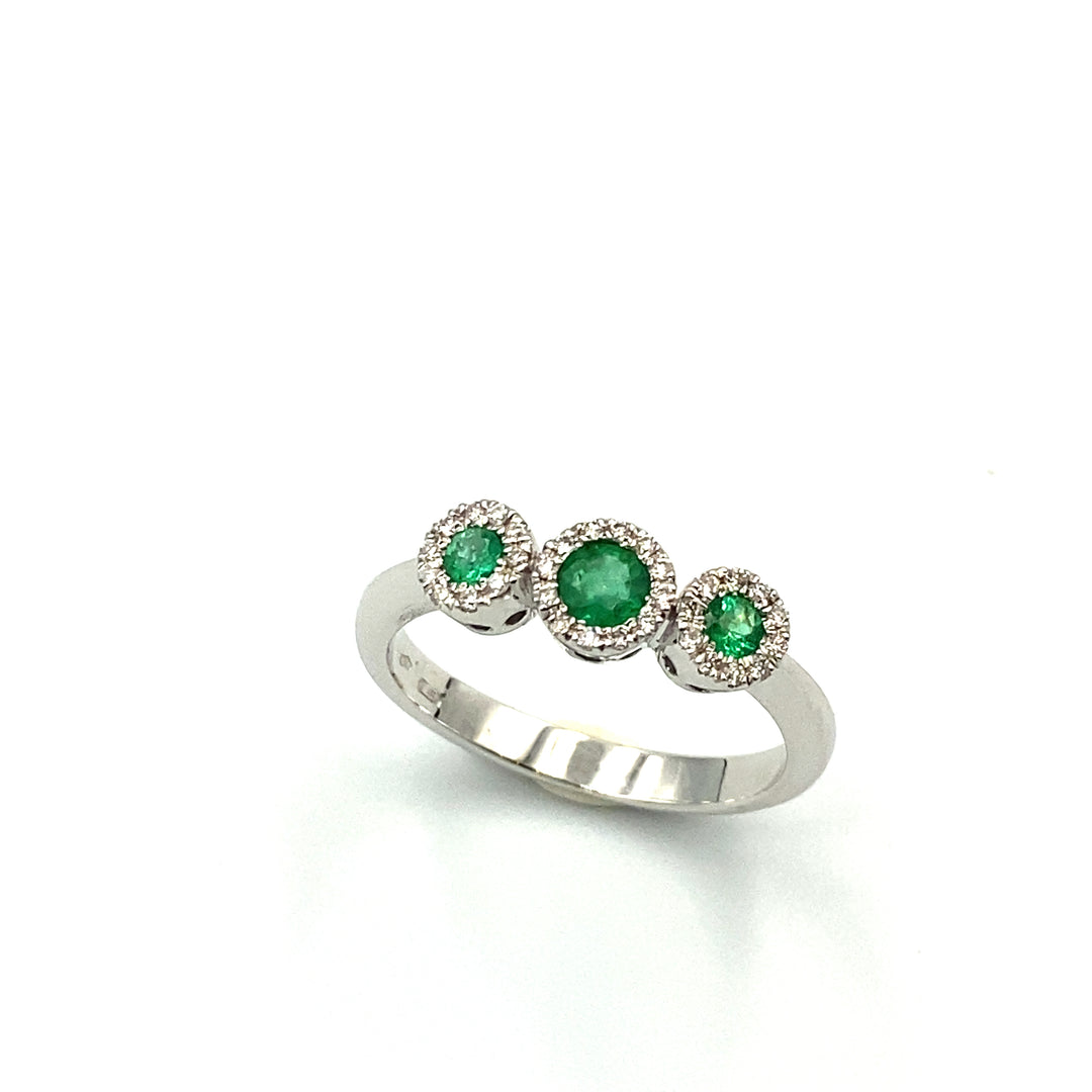 Trilogy Emerald Ring