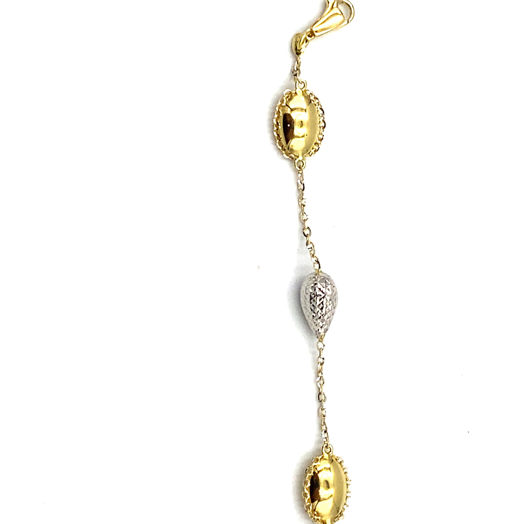 bracciale siciliano gioielli in oro bicolore