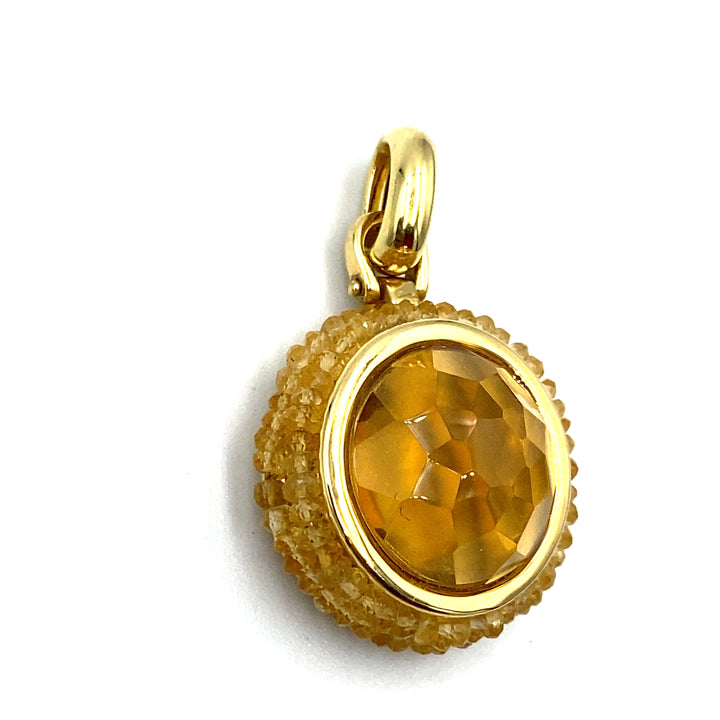 pendente topazio in oro giallo  siciliano gioielli 
