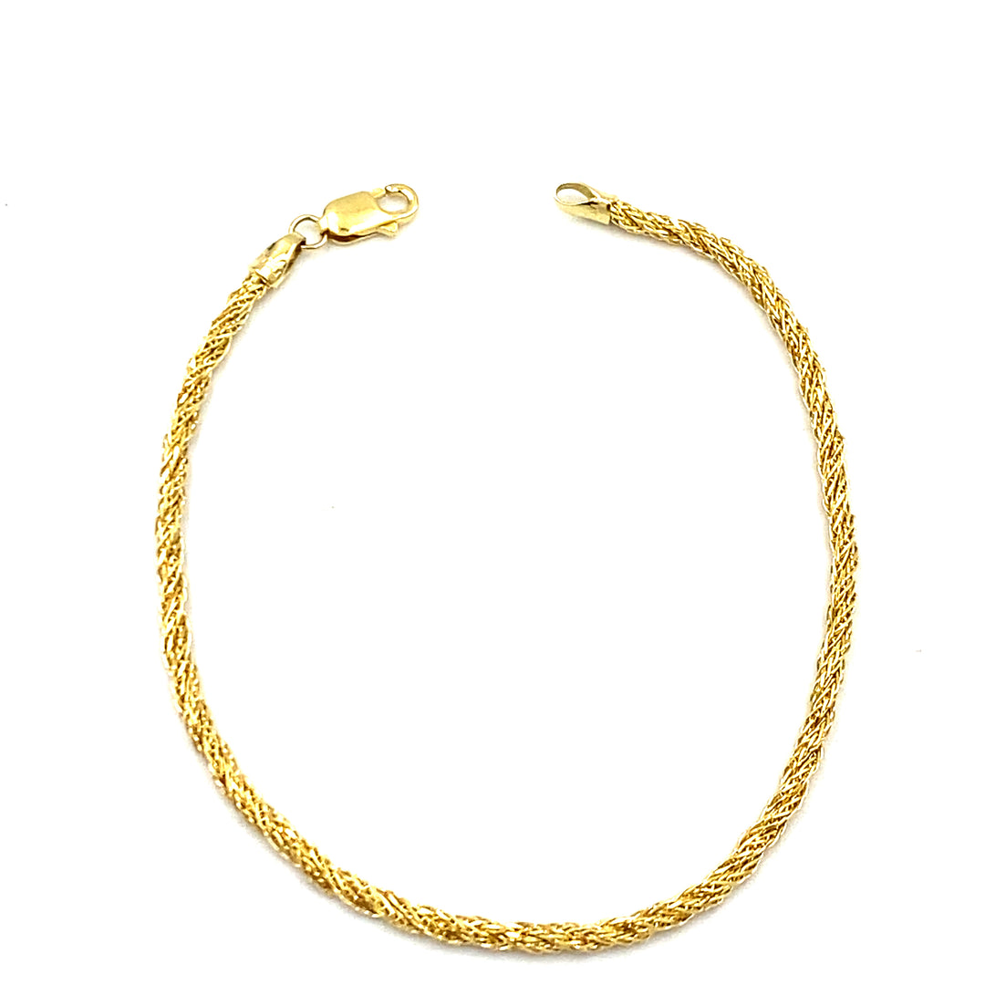 bracciale in oro giallo siciliano gioielli 