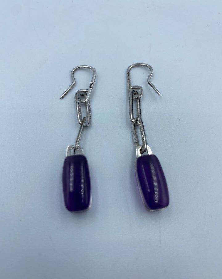 Rebecca Hollywood Amethyst Earrings